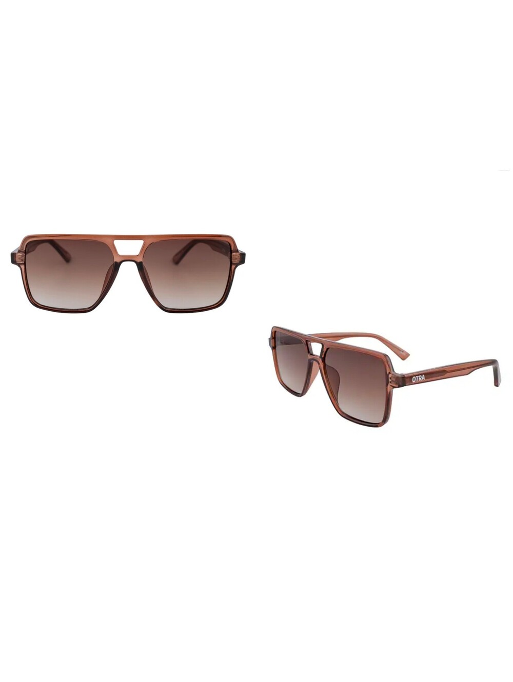 Otra Zoya Sunglasses Transparent Maple and Brown Fade New MSRP $65